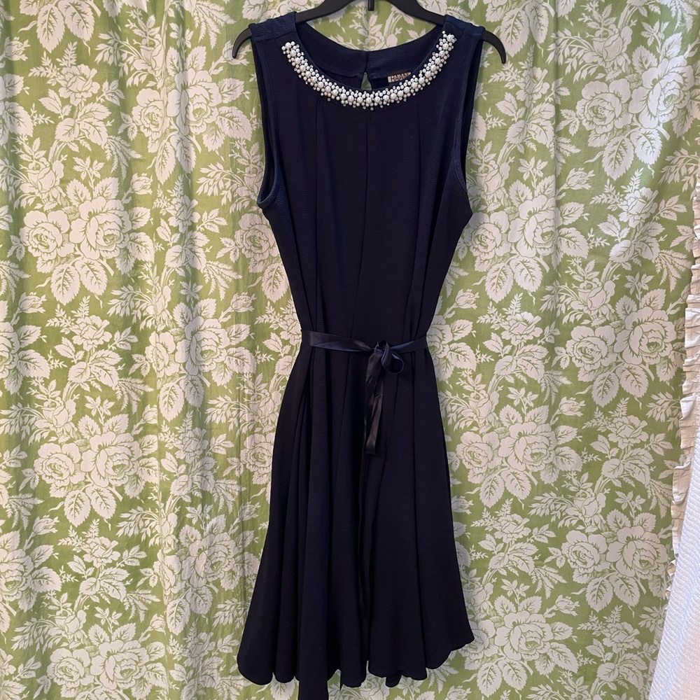 HAANI Woman Embellished Neckline Dress